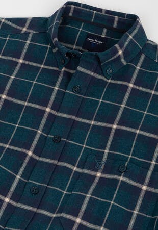 Pure Cotton Long Sleeve Check Shirt