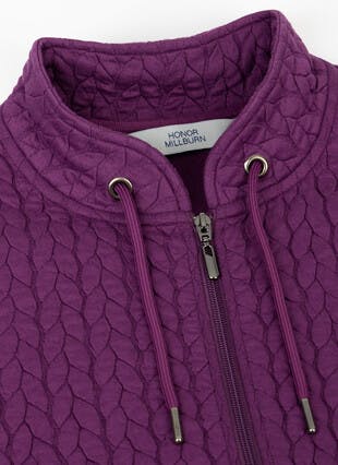 Quilted Funnel Neck Jacket 