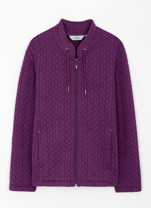 Quilted Funnel Neck Jacket 