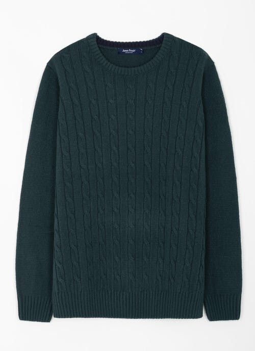 Easy Care Cable Crew Neck Jumper