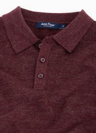 Merino Blend Knitted Polo