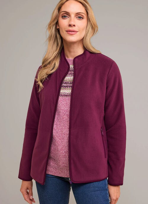 Fleece Funnel Neck Jacket