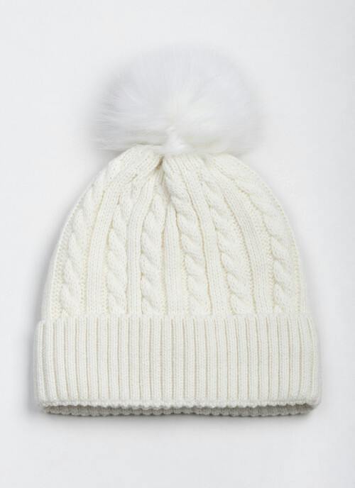 Fur Lined Knit Cable Hat