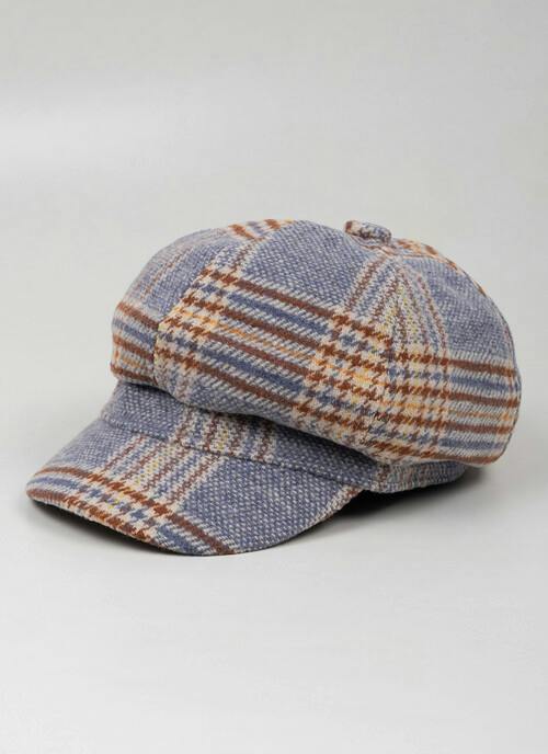  Check Baker Boy Hat 