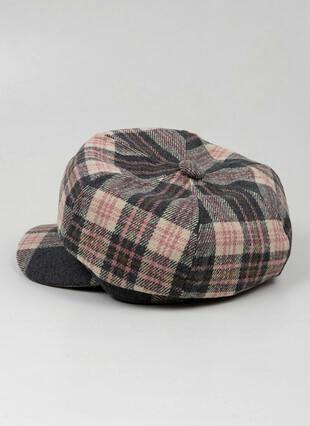  Check Baker Boy Hat 