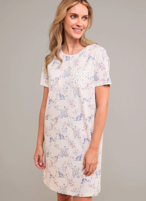 Pure Cotton Printed Nightdress