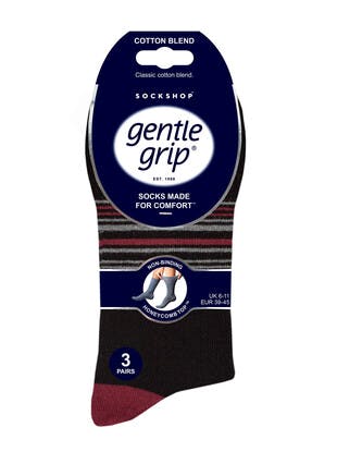 3pk Cotton Rich Socks