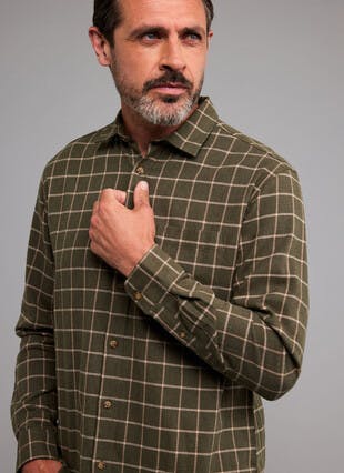 Pure Cotton Brushed Long Sleeve Shirt