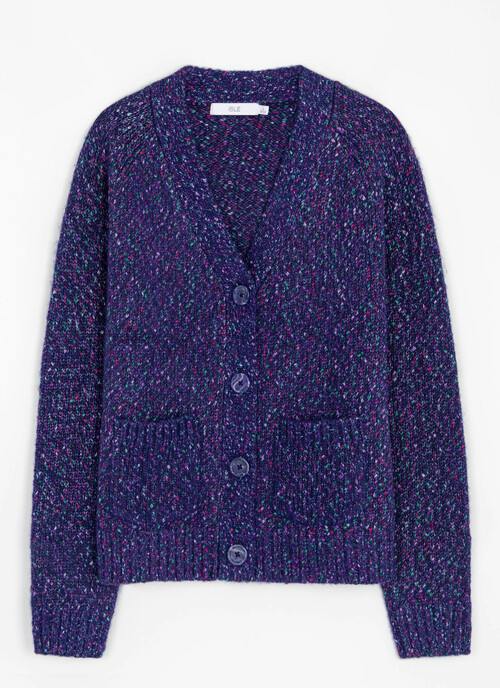 Tweedy Nep V Neck Cardigan