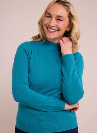 Pure Merino Wool Turtle Neck Jumper
