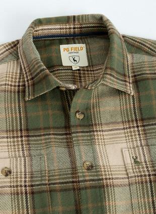 Brushed Flannel Warm Handle Long Sleeved Overshirt
