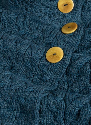 Supersoft Merino Asymmetrical Multi Cable Cardigan