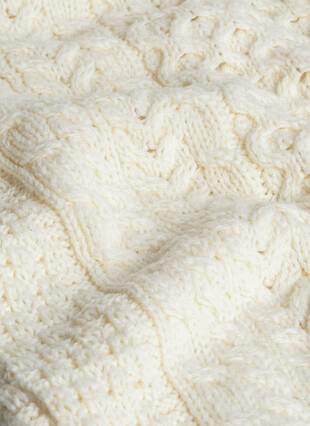 Pure Merino Unisex Traditional Aran Sweater