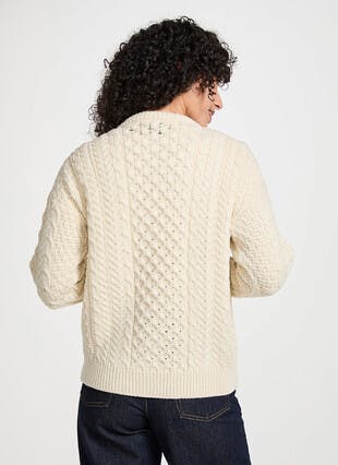 Pure Merino Aran Lumber Jacket