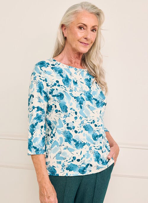 Warm Touch Printed Top