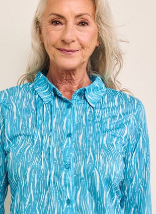 Easy Care Pin Tuck Blouse