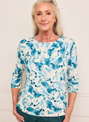 Warm Touch Printed Top