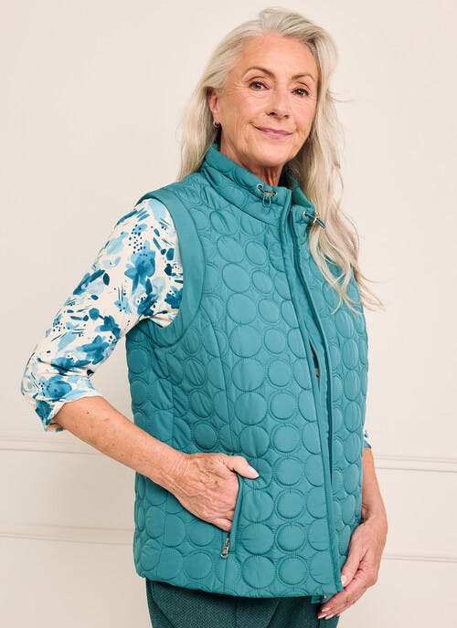 Fleece Lined Quilted Gilet