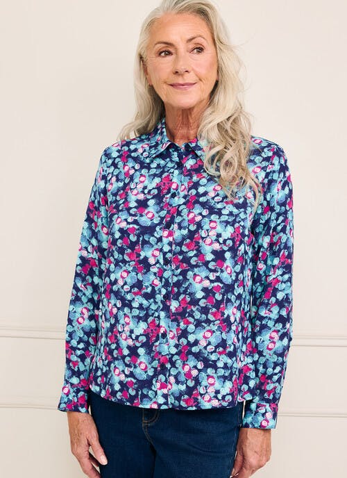 Easy Care Printed Blouse 