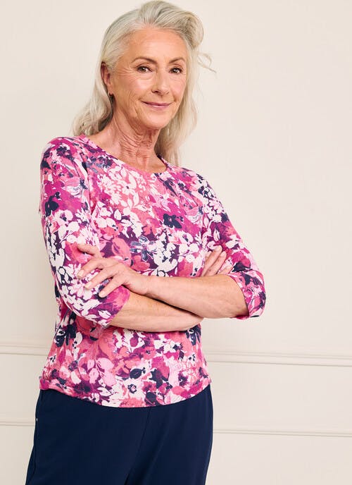 Warm Touch Printed Top