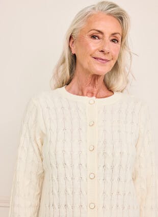 Soft Touch Cable Knit Cardigan