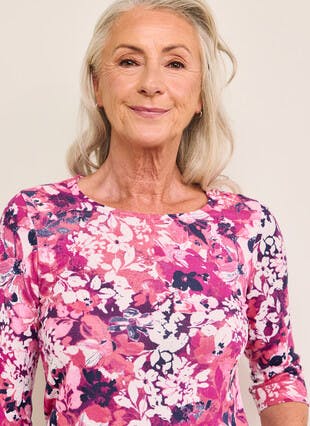Warm Touch Printed Top
