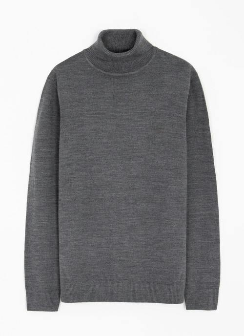 Merino Blend Roll Neck Jumper