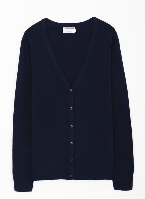 Pure Merino Wool V Neck Cardigan