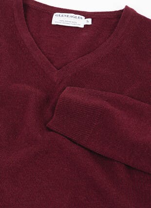 Pure Merino Wool V Neck Jumper