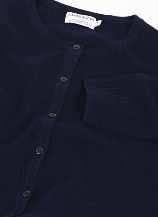 Pure Merino Wool Crew Neck Cardigan