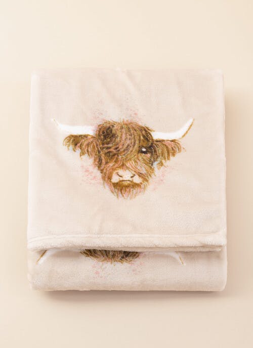 Highland Cow Cozy Blanket