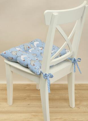 Chicken Printed Cotton Seat Pad