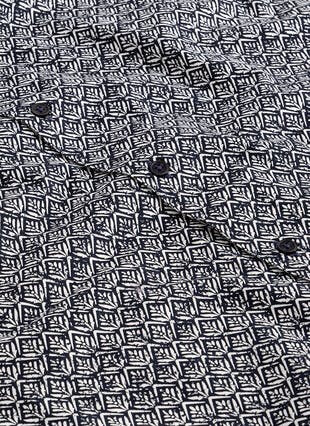 Pure Cotton Poplin Printed Revere Short Sleeve Shirt