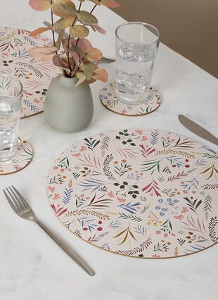 Meadow Floral Set of 4 Placemats