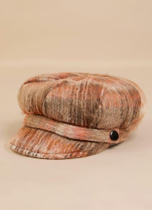 Rust Coco Tweed Newsboy Hat