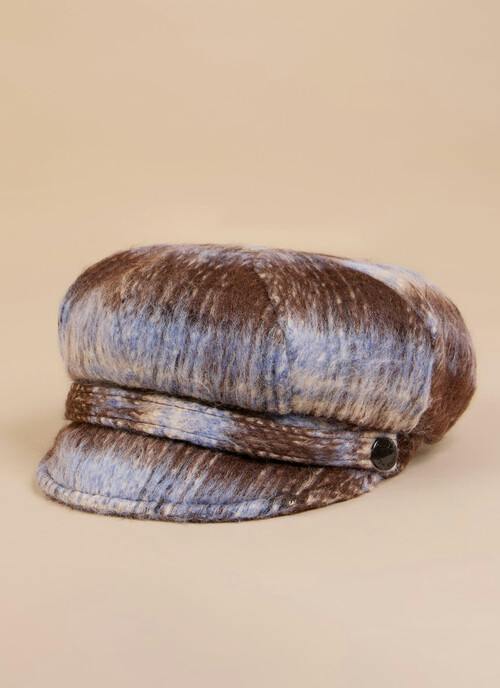 Blue Coco Tweed Newsboy Hat
