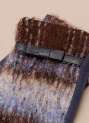 Blue Coco Tweed Glove