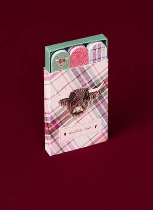 Highland Cow Mini Nail Files In Gift Box