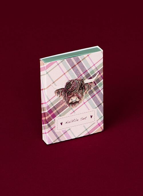 Highland Cow Mini Nail Files In Gift Box