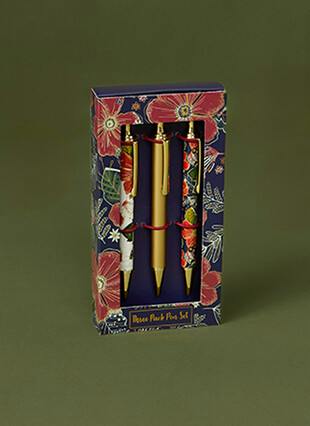 Floral Gift Set Of 3 Pens