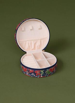 Floral Travel Jewellery Case