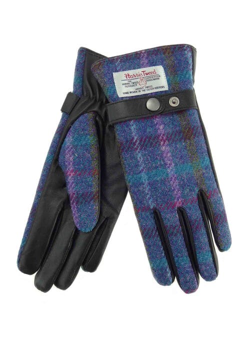 HARRIS TWEED Leather Gloves