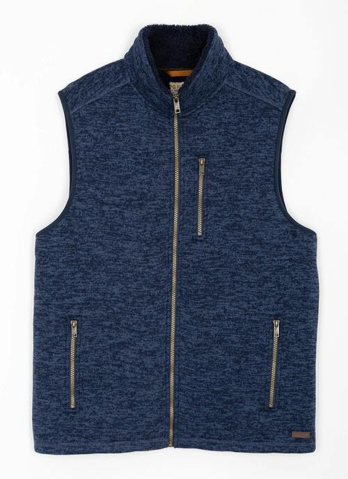 Knit Look Fleece Gilet