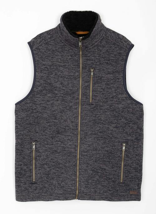 Knit Look Fleece Gilet