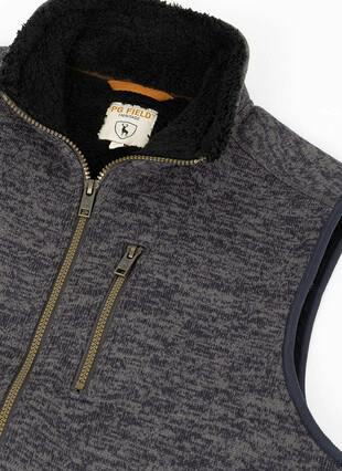 Knit Look Fleece Gilet