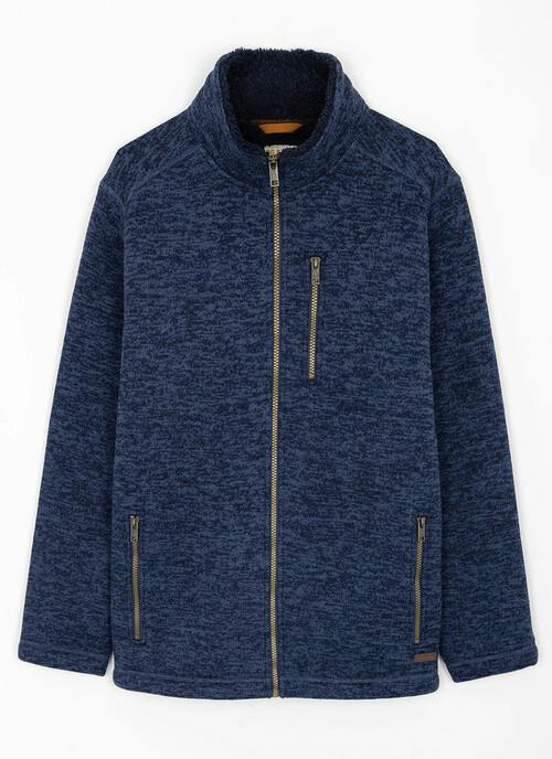 Knit Look Fleece Jacket