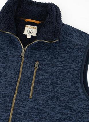 Knit Look Fleece Gilet