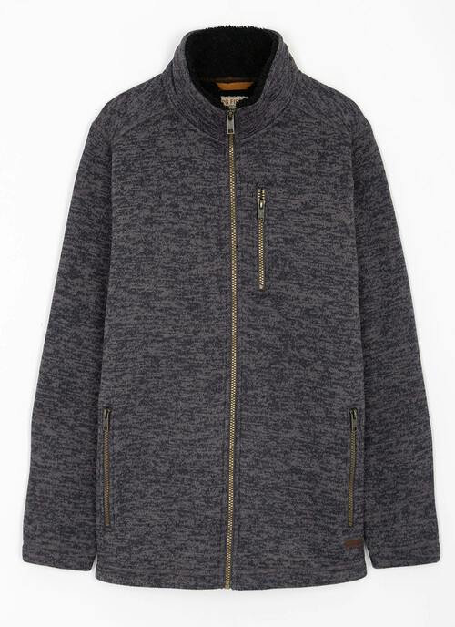 Knit Look Fleece Jacket